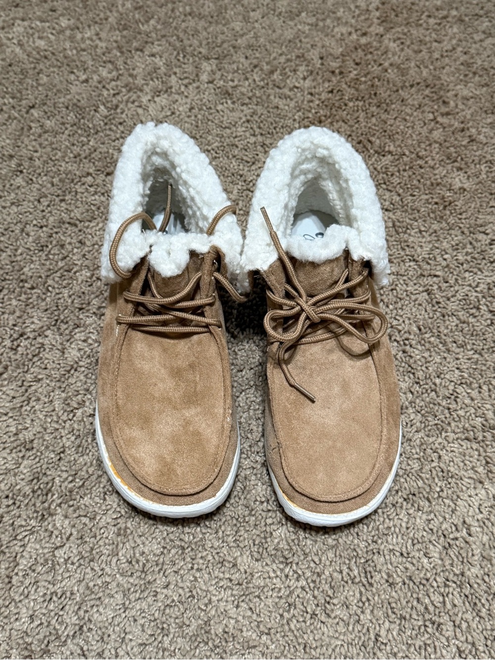 Gypsy Jazz Tan Sherpa-Lined Casual Shoes